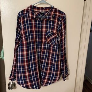 Torrid plaid button down